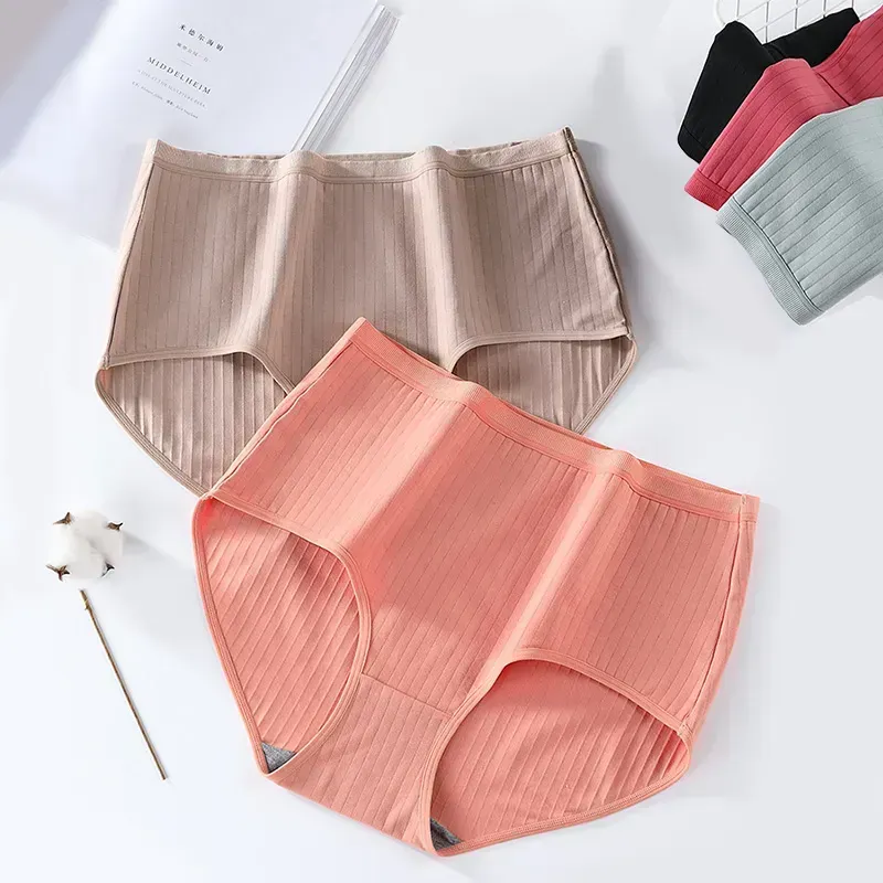 Plus Size High Waist Leak Proof Cotton Panties