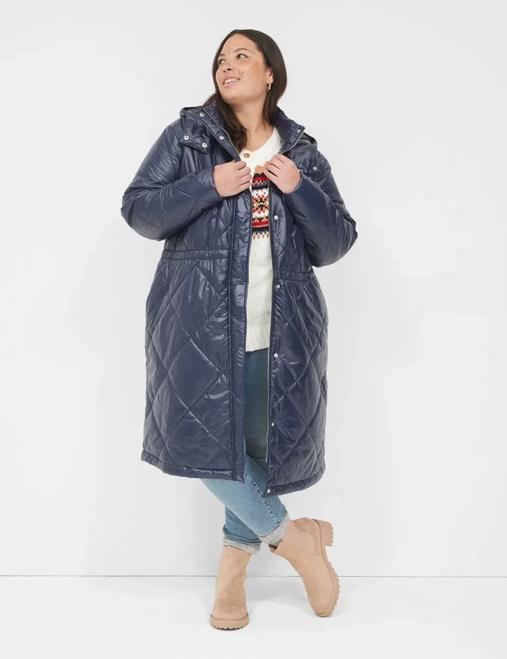 Snap-Front Puffer Jacket
