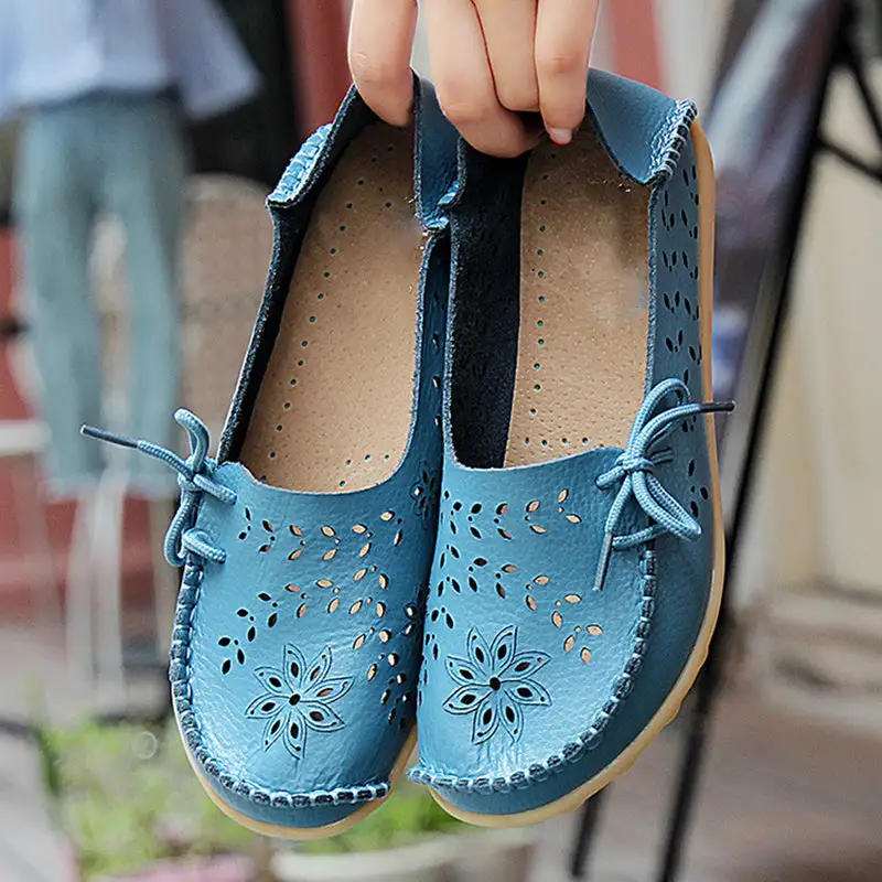 New Hollow Leather Casual Shoes