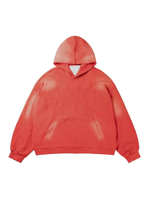 Washed Spray Printed Vintage Hoodies