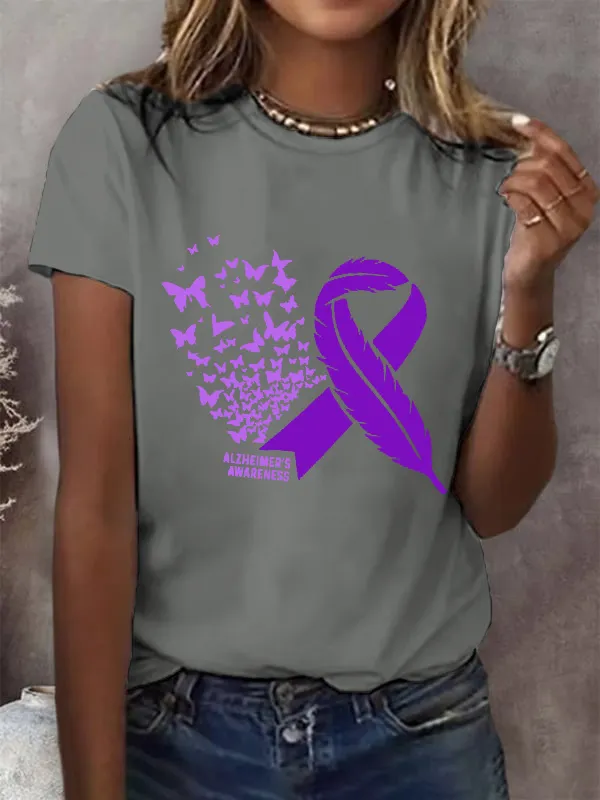 Alzheimer'S Awareness Purple Alzheimers T-Shirt