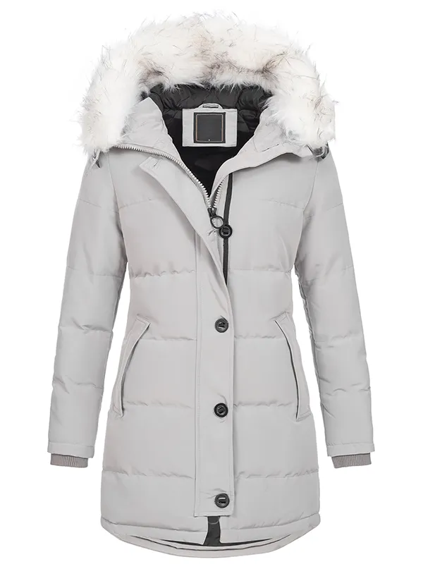 Designer women's winter coat parka