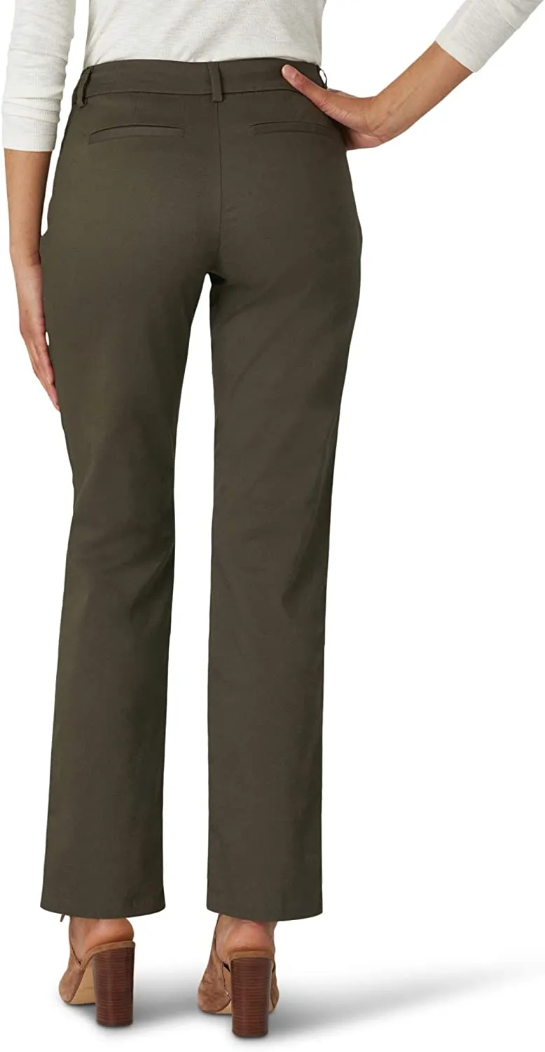 Women's Wrinkle Free Relaxed Fit Straight Leg Pant