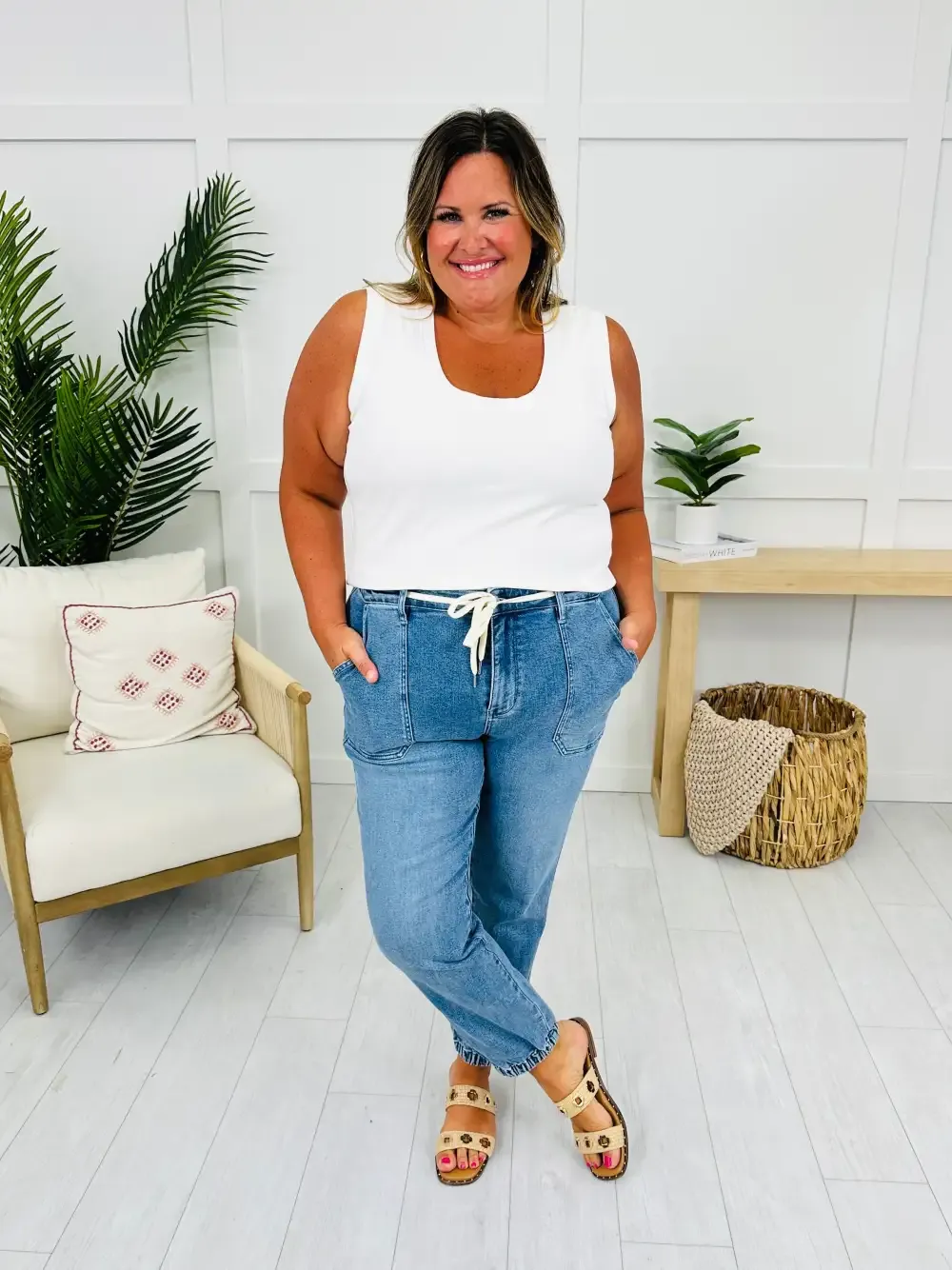 Judy Blue Chasing Comfort Denim Joggers