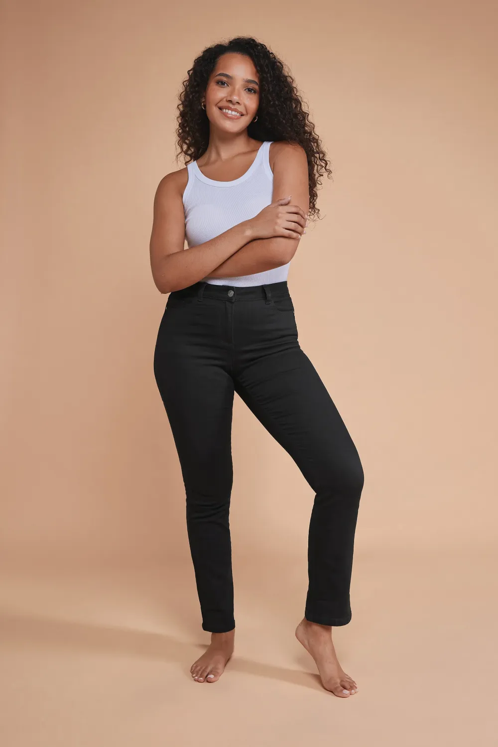 M&Co Black Straight Leg Jeans