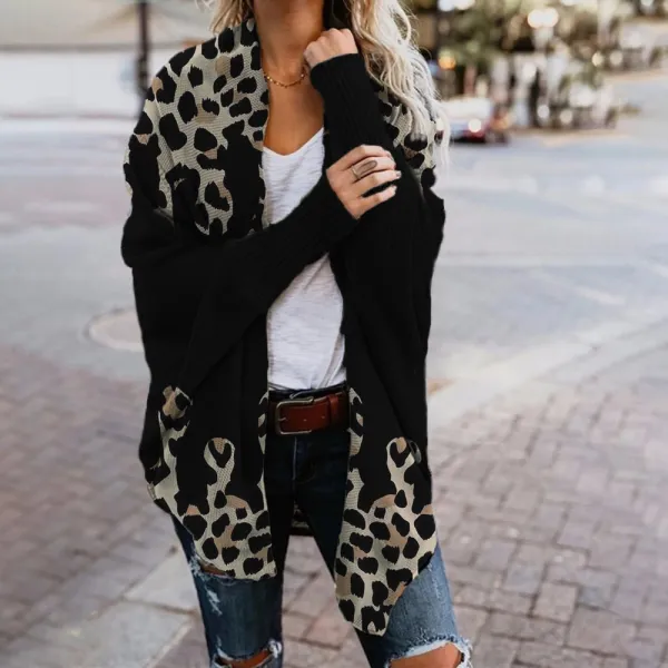 Cardigan Women's Long Knitted Cardigan Sweater Elegant Cuff Long Sleeve Sweatshirt, Long Coat, Jacket, Tops, Outwear, Casual Open Sweater, Women's Autumn Winter Outing Style
