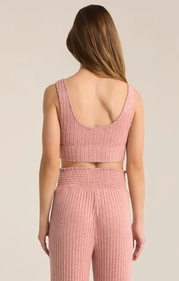 Zoe Silky Rib Tank Bra