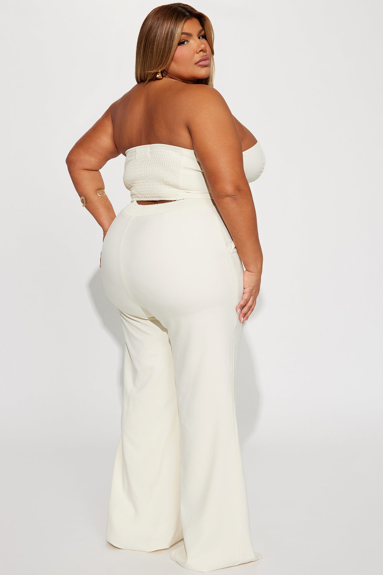 Amelia Two Piece Pant Suit - Cream