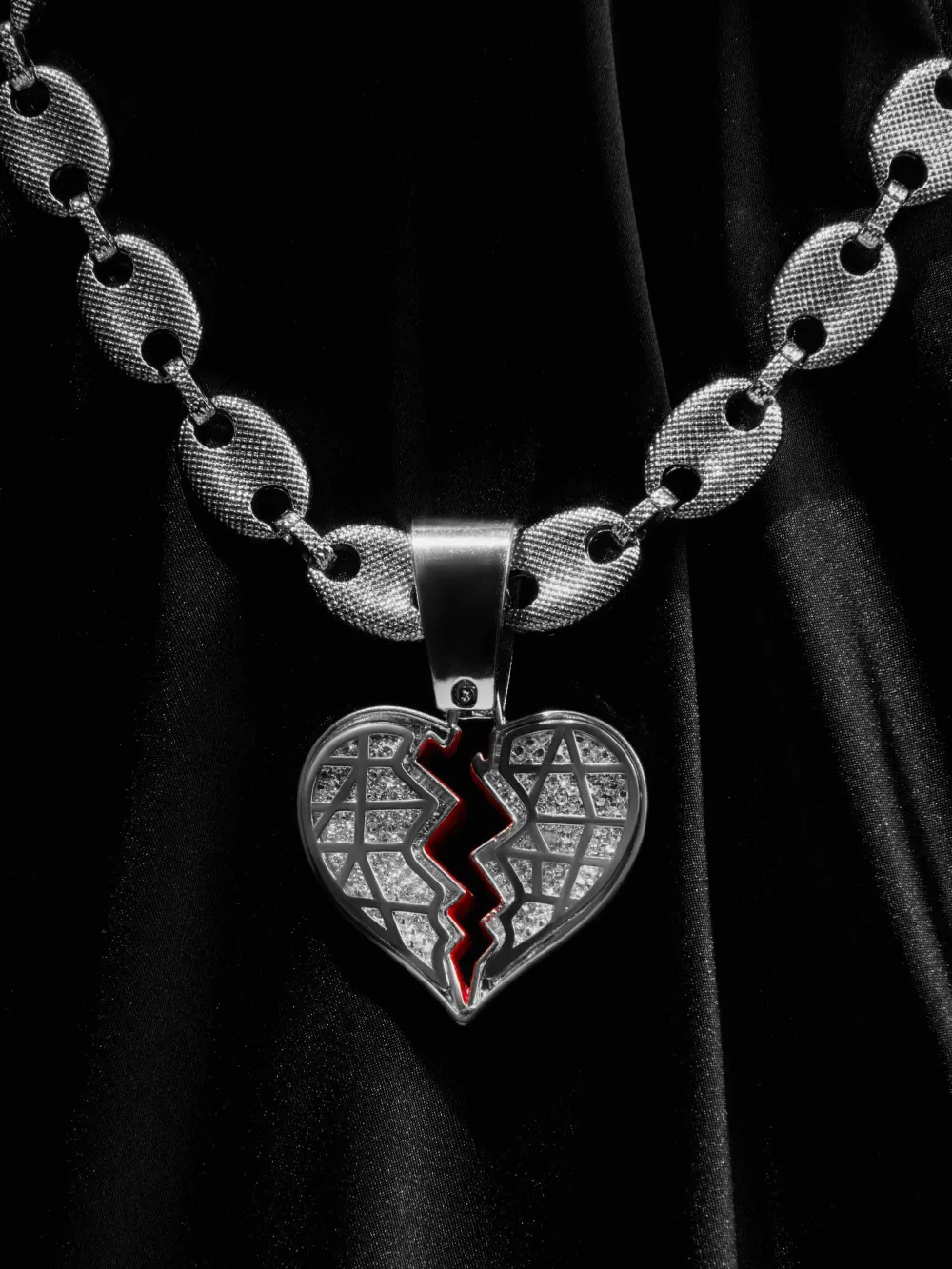 Heartbreak Hip-hop Necklace-1513