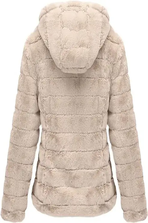 Women's Faux Fur Coat  Sherpa-Lined Fleece Jacket