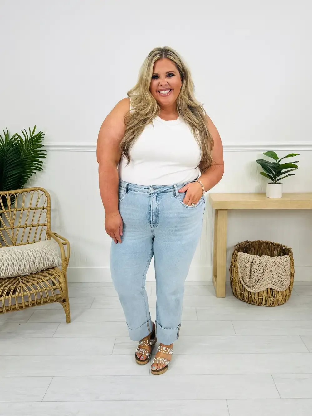 MOCO Exclusive Not Your Mother's Tummy Control Mom Jeans