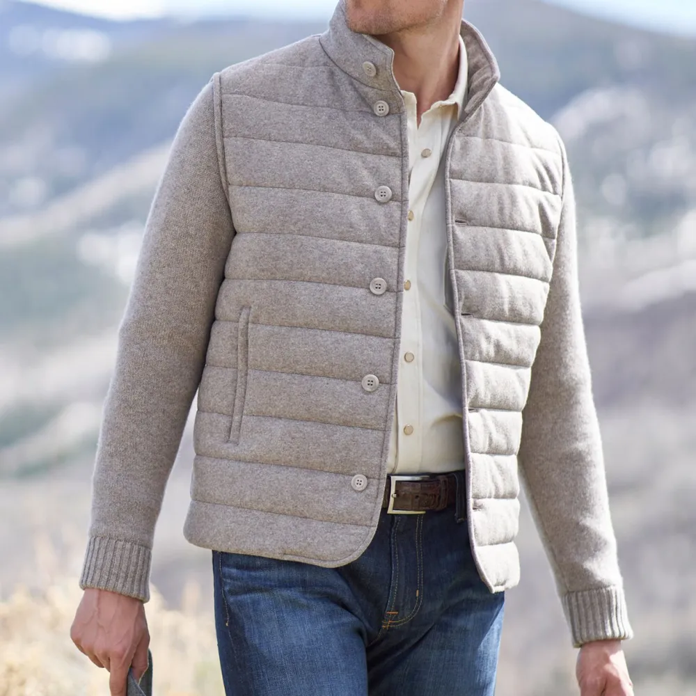 Arthur Cashmere Quilted Thermal Jacket