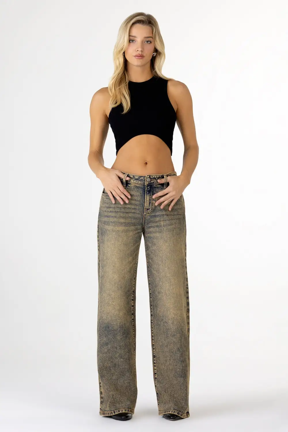 Tropez Baggy Wide Leg Jeans