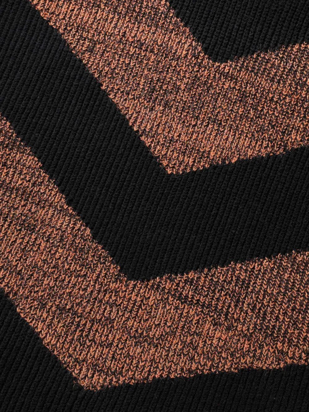 Blended Yarn Colorblock Hooded Pullover