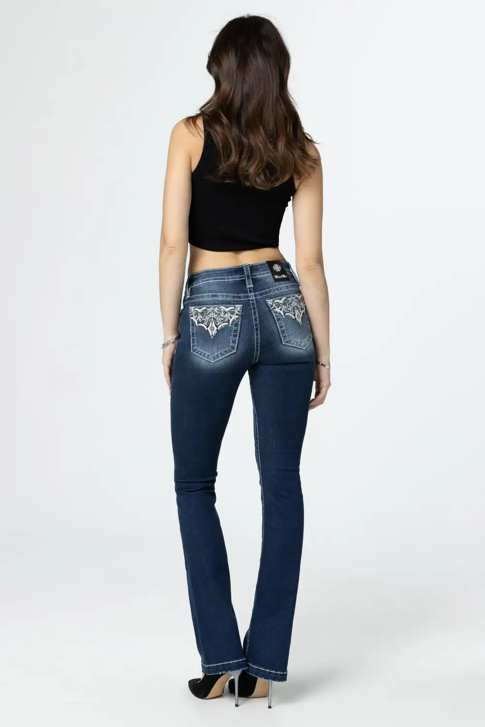 Silver Web Bootcut Jeans