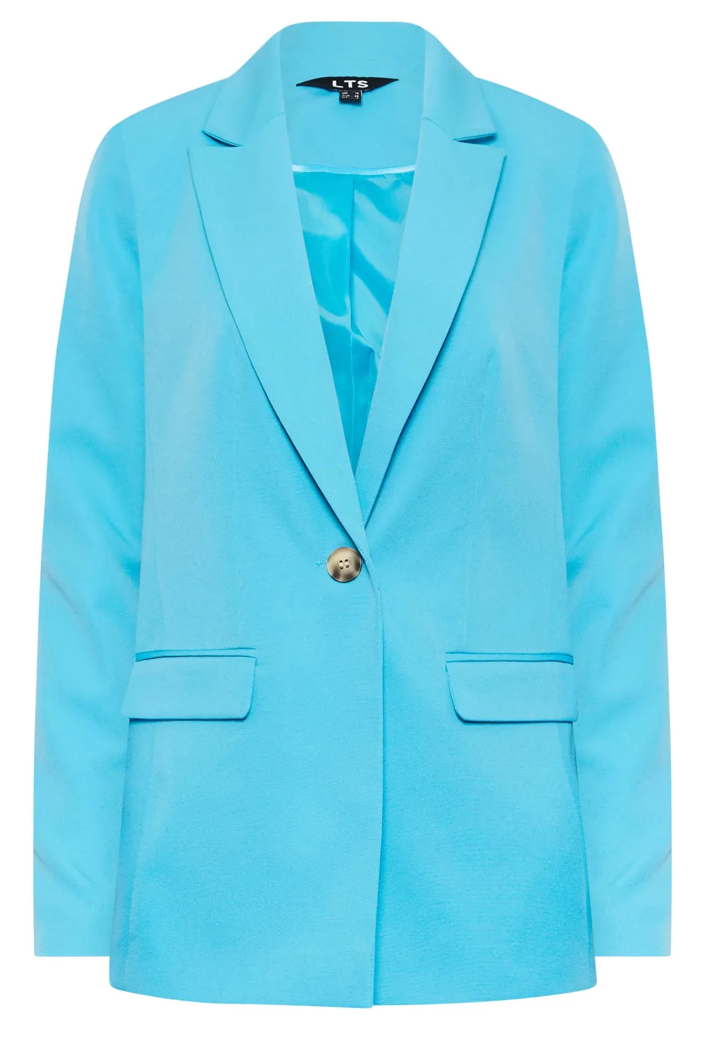LTS Tall Dark Pink Scuba Crepe Blazer