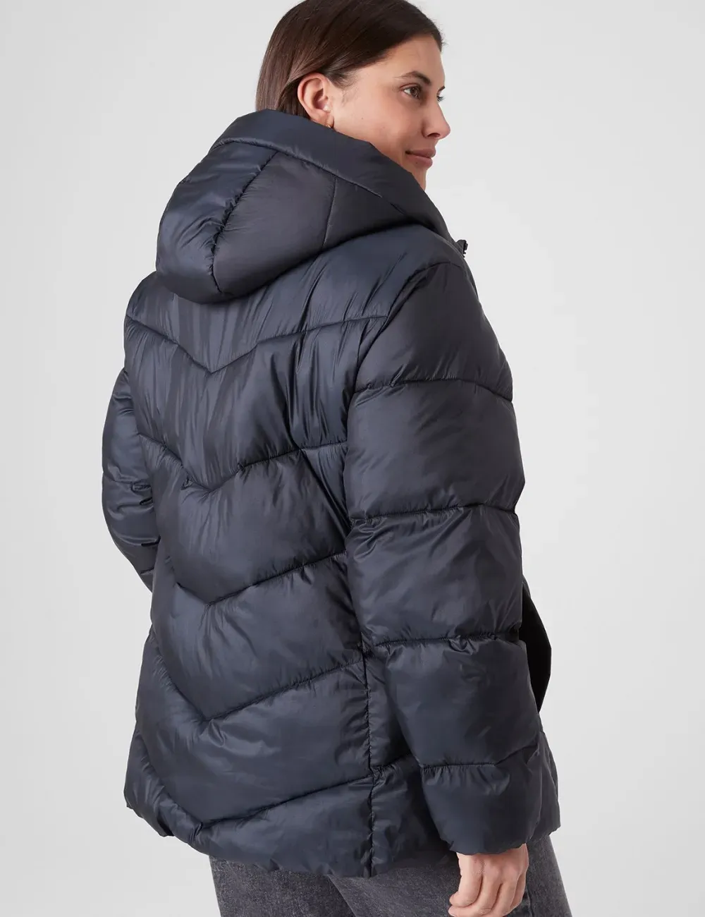 Puffer Coat With Hood