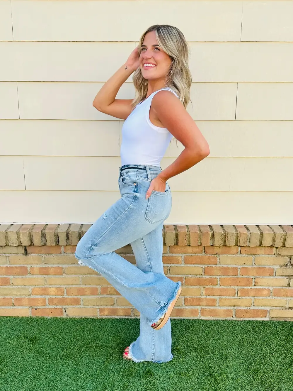 Judy Blue Look Good, Feel Better Flare Jeans