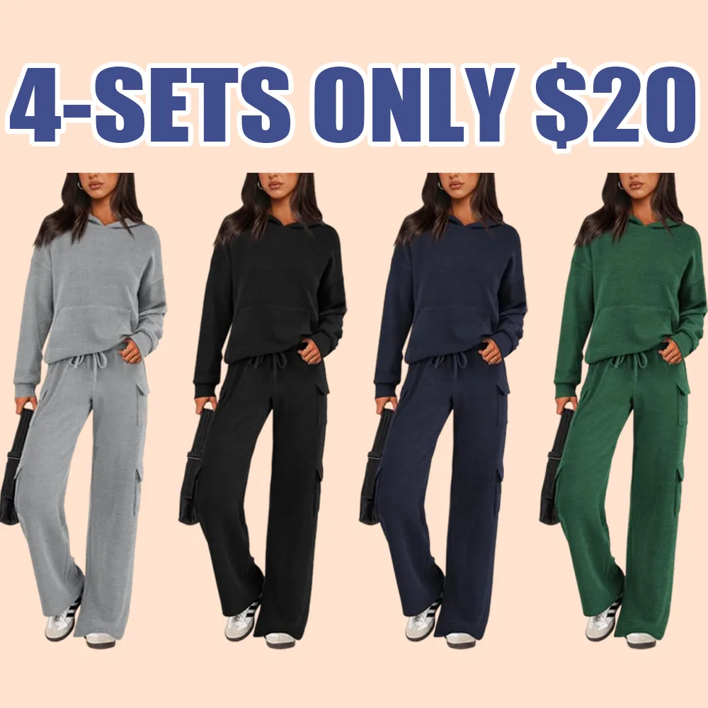Women's 2-Piece Knitted Tracksuit Set