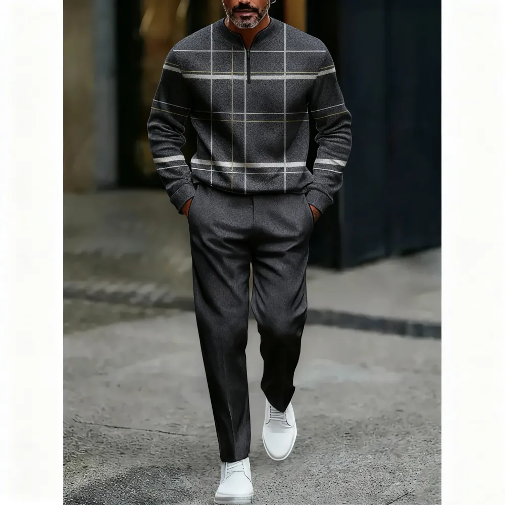 Men's 2-piece lightweight business casual sportswear