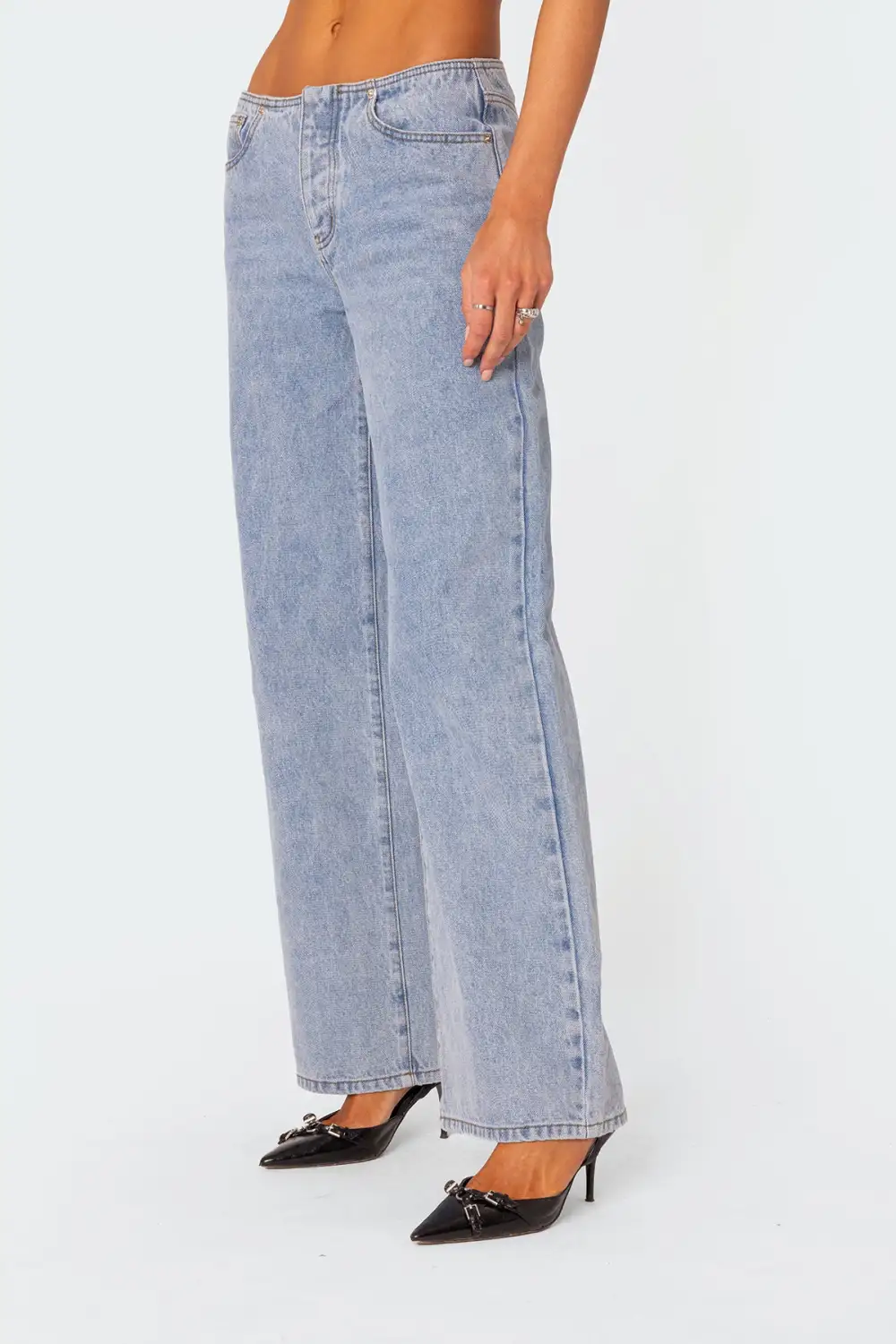 No Waistband Relaxed Jeans