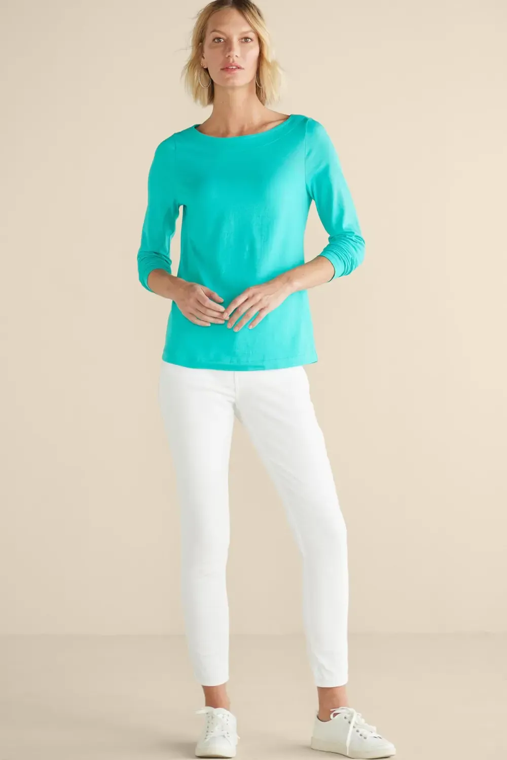 SoftEssentialâ¢ Pima Long Sleeve Tee I