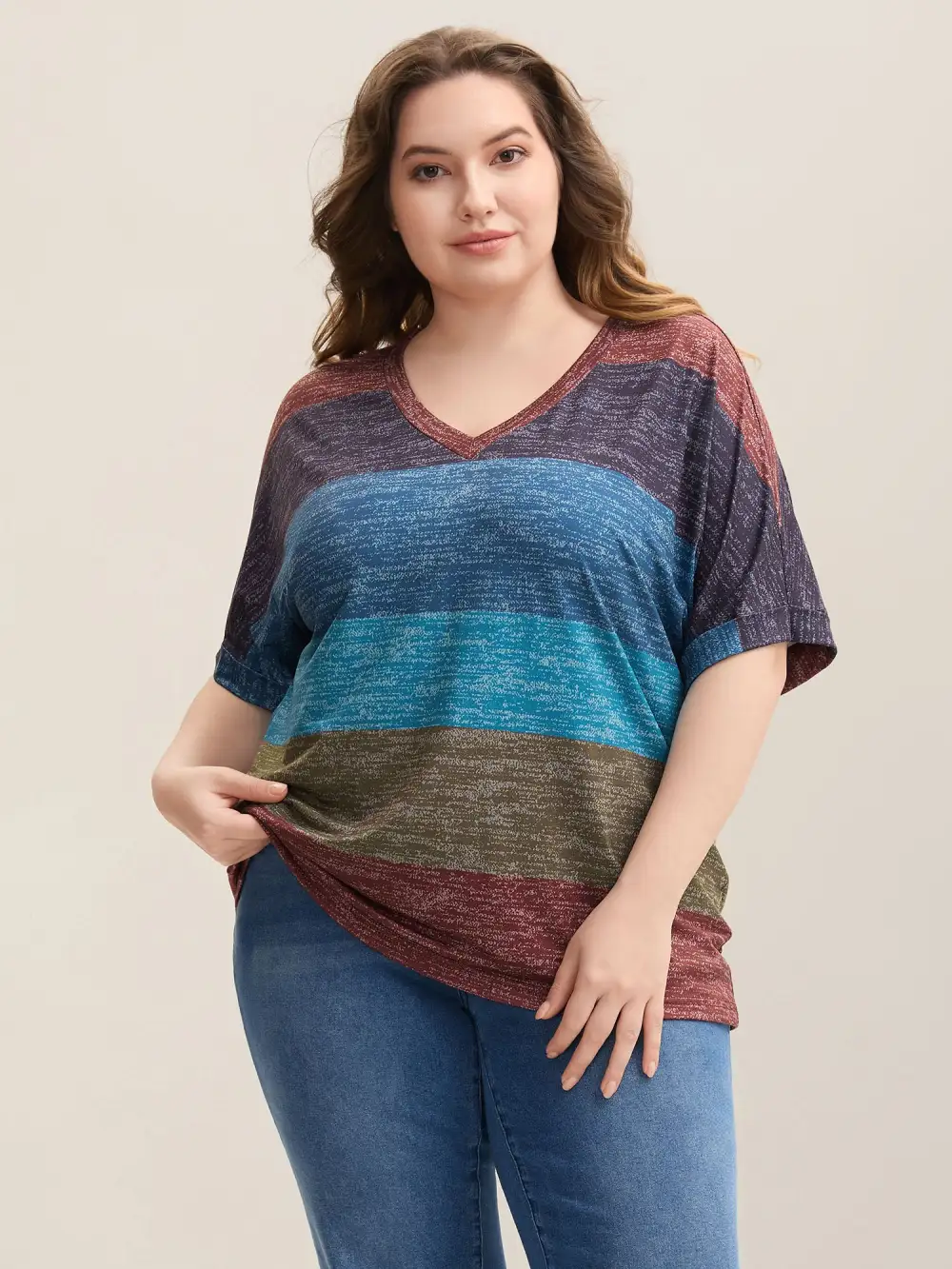 Multi-Color Summer Stripes T-Shirt