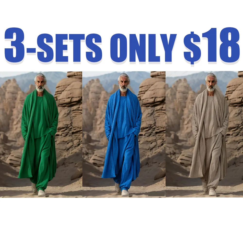 Men's Sets Soft Stretchy Simple 3 Piece Set Suit Set Soft Stretchy Ensemble Versatile Casual Combo