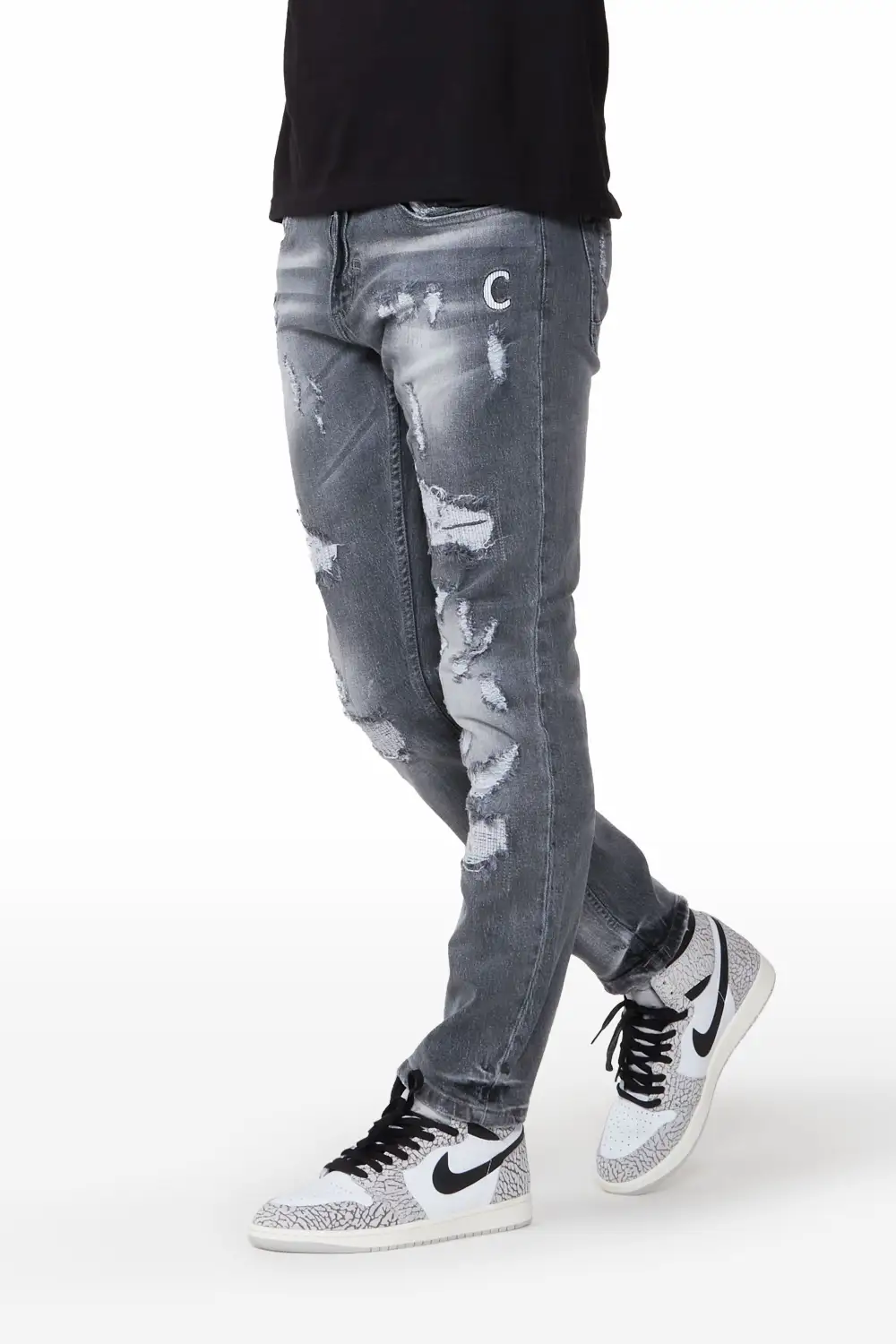Jamal Grey Slim Fit Jean