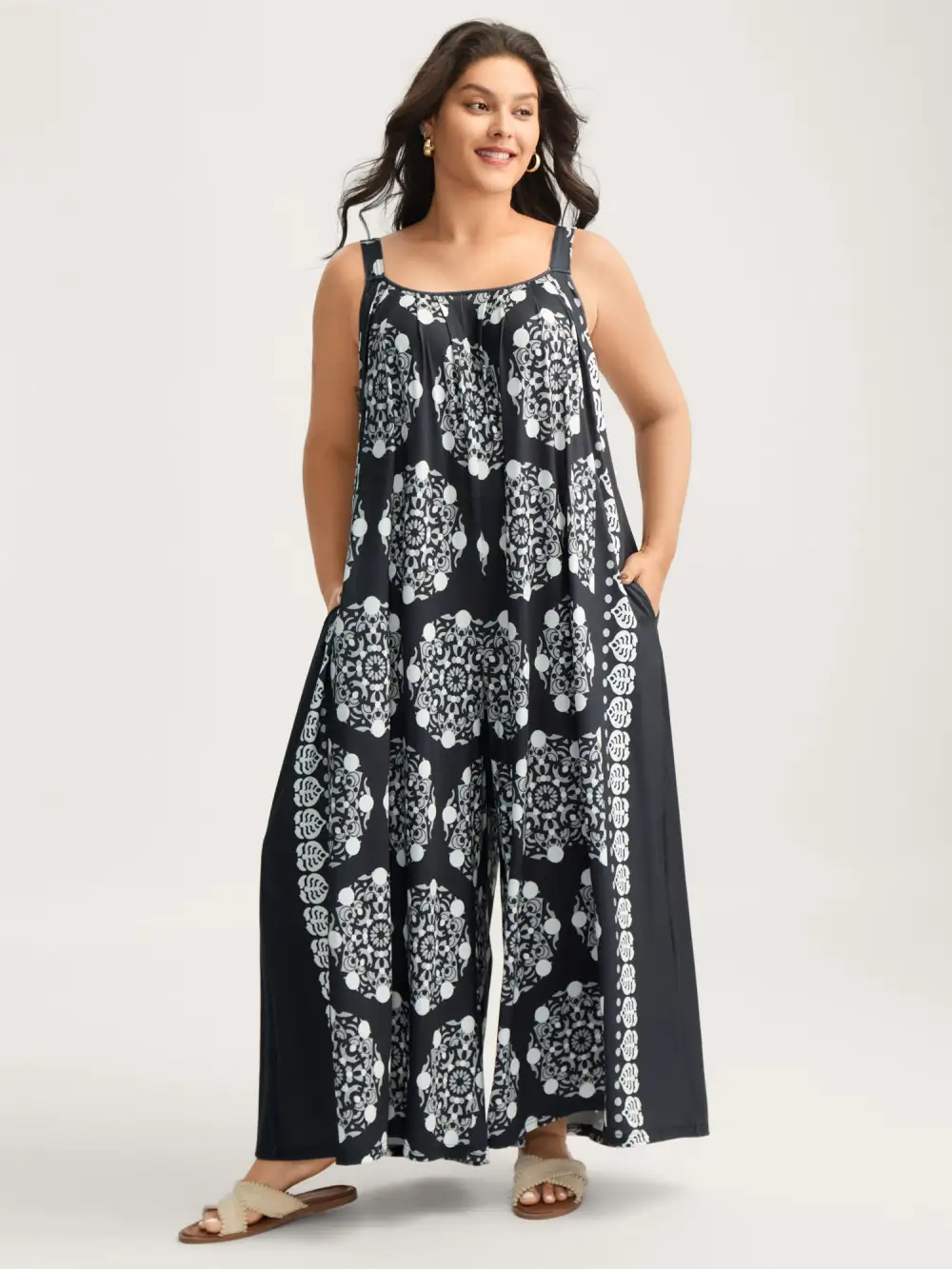 Sunkissed Stretchy Adjustable Strap Jumpsuit