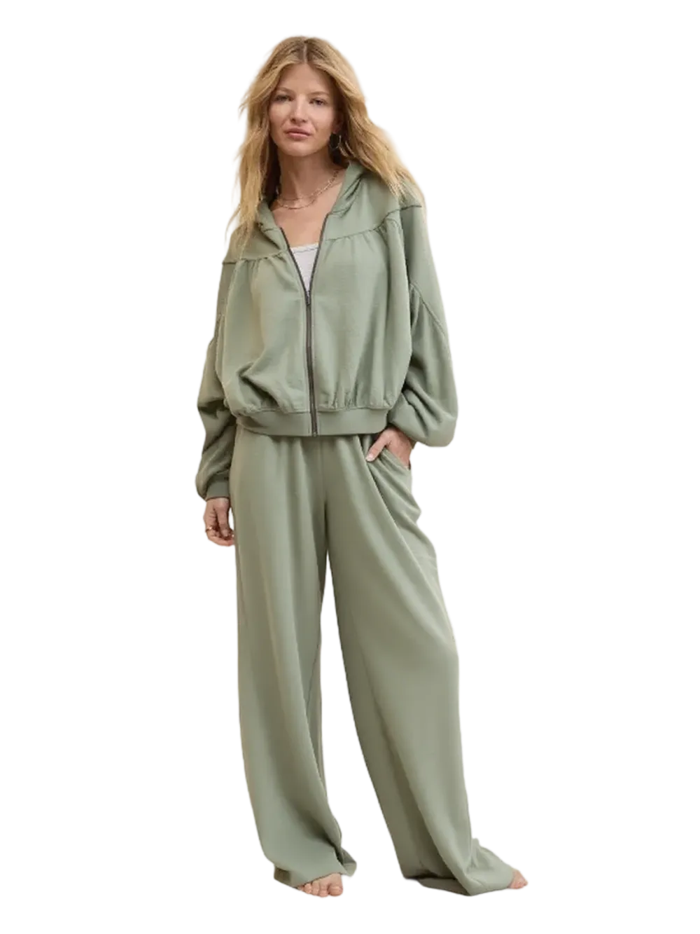 Women's 2-Piece Set: Soft Life Full Zip Sweatshirt & Soft Life Trouser