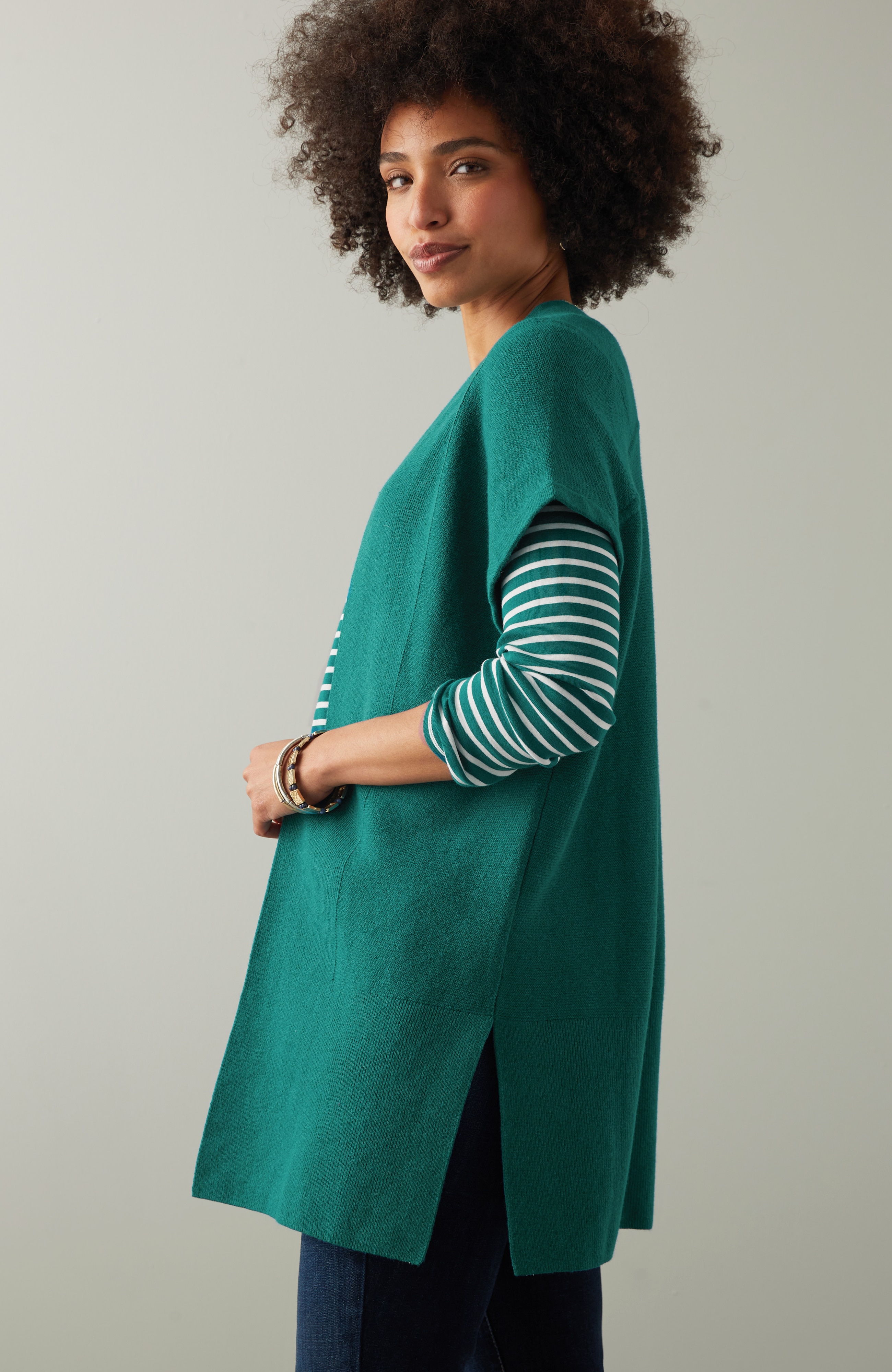Mixed-Texture Gilet