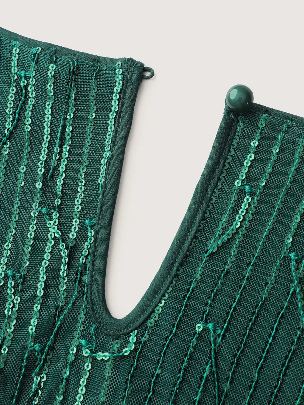 Fringe Sequin Flutter Sleeve Mini Dress