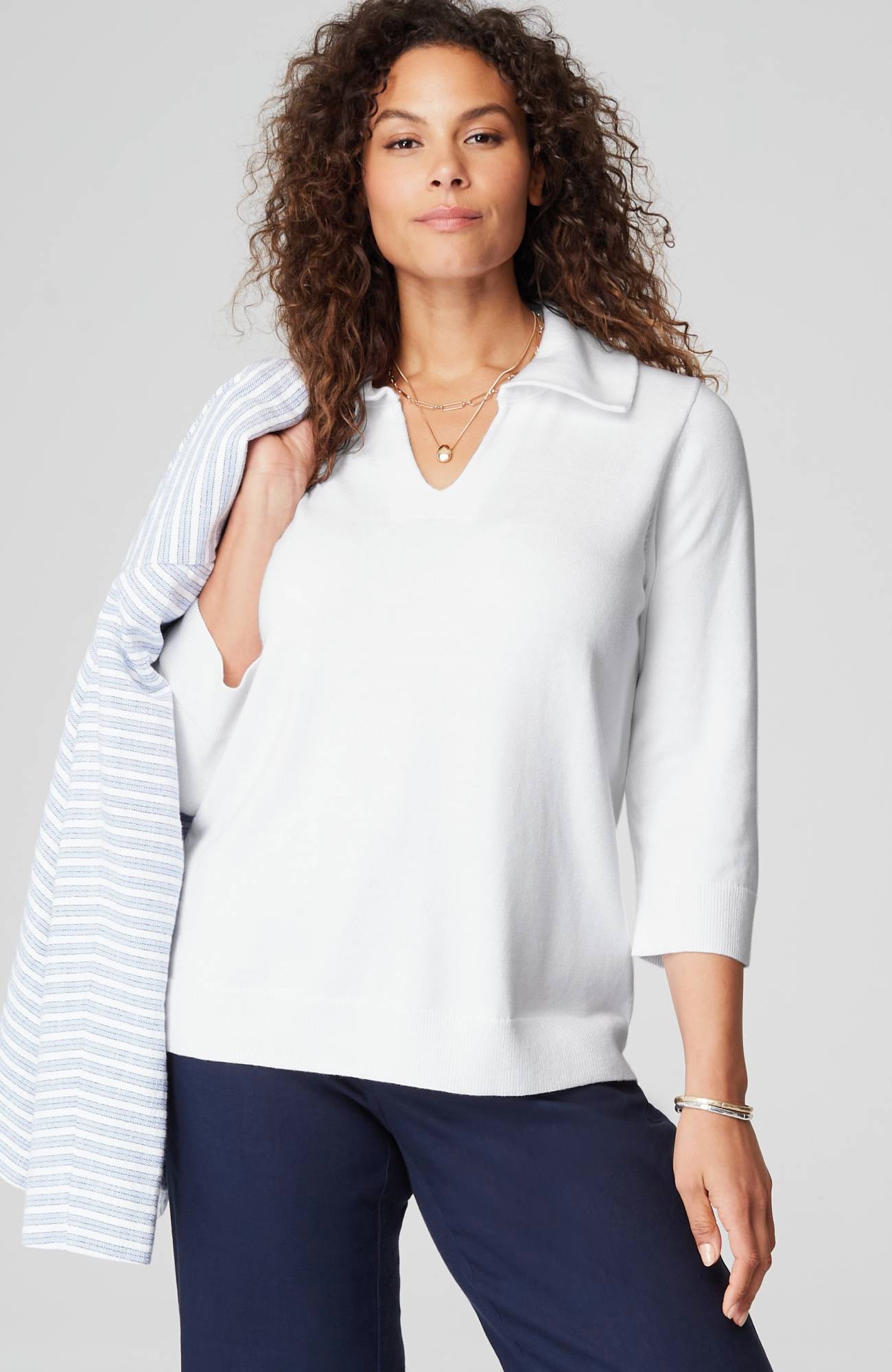 Collared Pullover Sweater