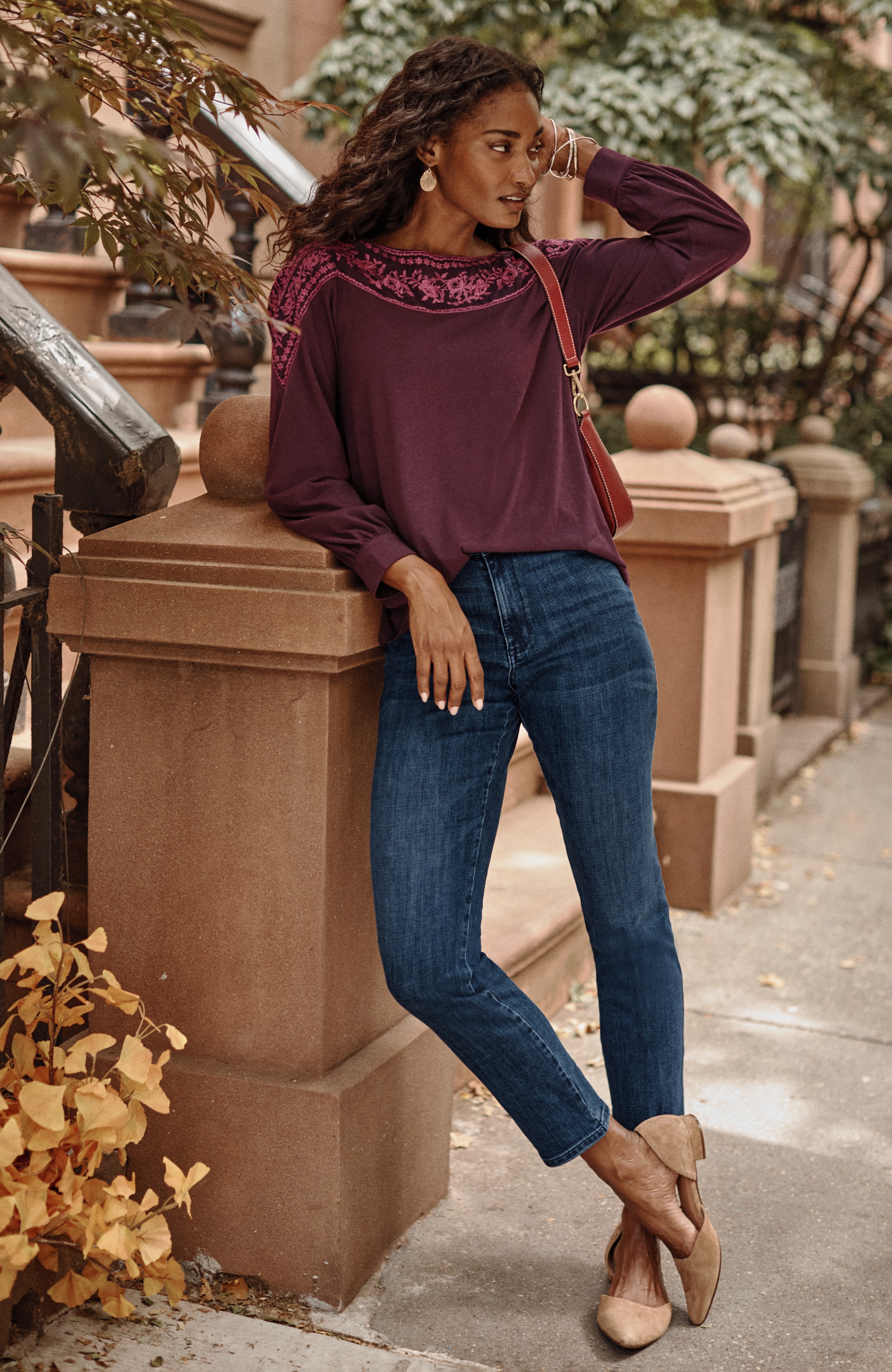 curvy-fit slim-leg jeans