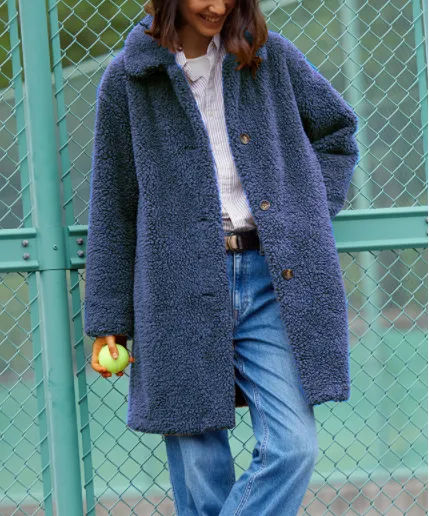 Winter plush coat coat colorful warm coat