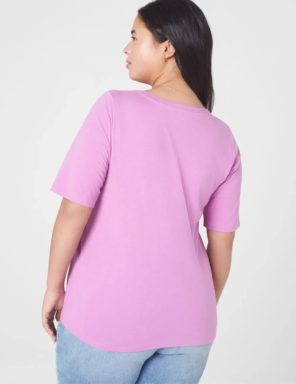 Modern Perfect Sleeve V-Neck Tee