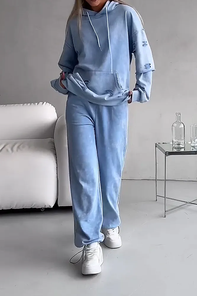 Women's Laundry Hoodies & Pants Two Piece Set