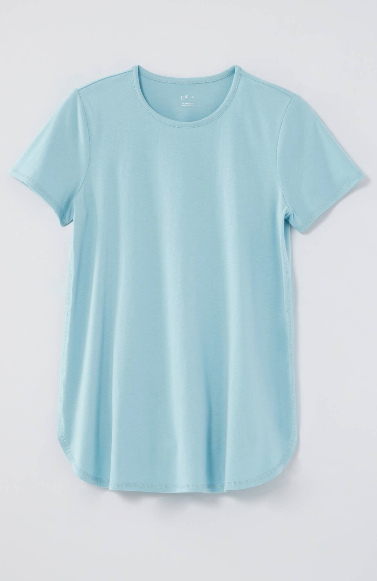 fit progress pima-stretch shirttail tee