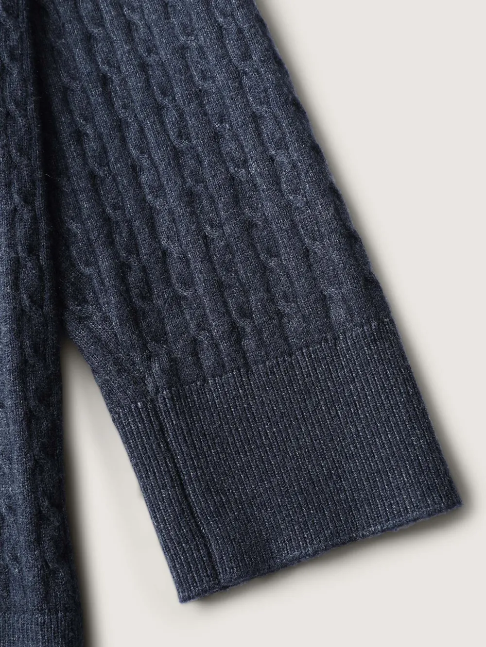 Supersoft Cable Knit Blazer Collar Fitted Pullover