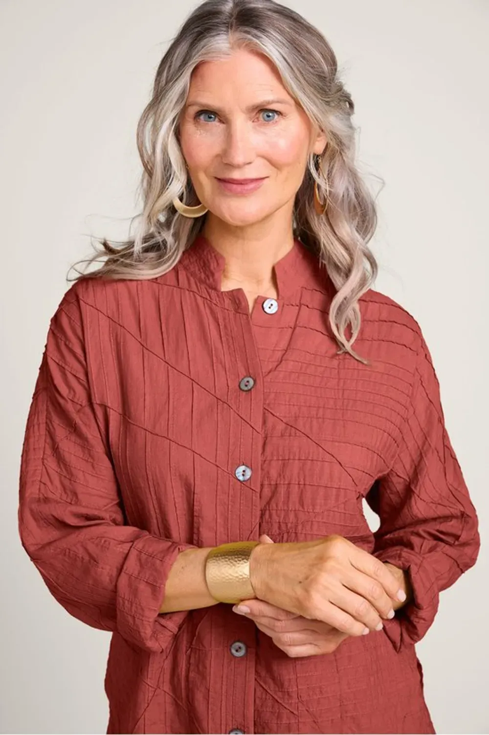 Studio Abstract Long Sleeve Big Shirt