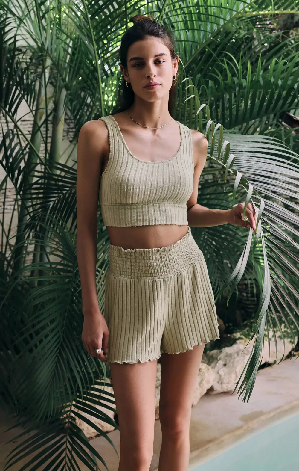 Zoe Silky Rib Tank Bra