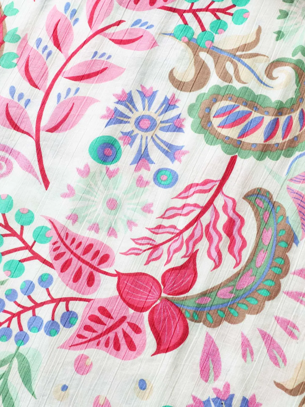 Backless Bow Paisley Print Cami Midi Dress