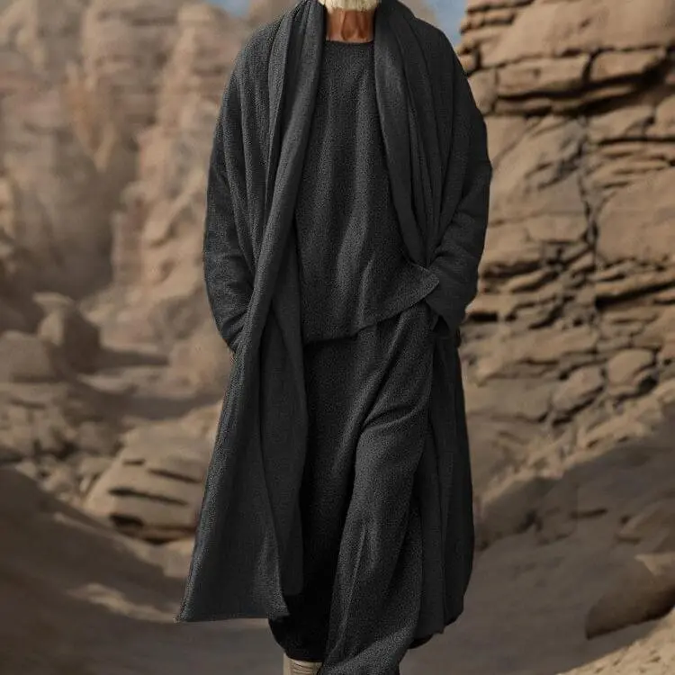 Men's Sets Soft Stretchy Simple 3 Piece Set Suit Set Soft Stretchy Ensemble Versatile Casual Combo