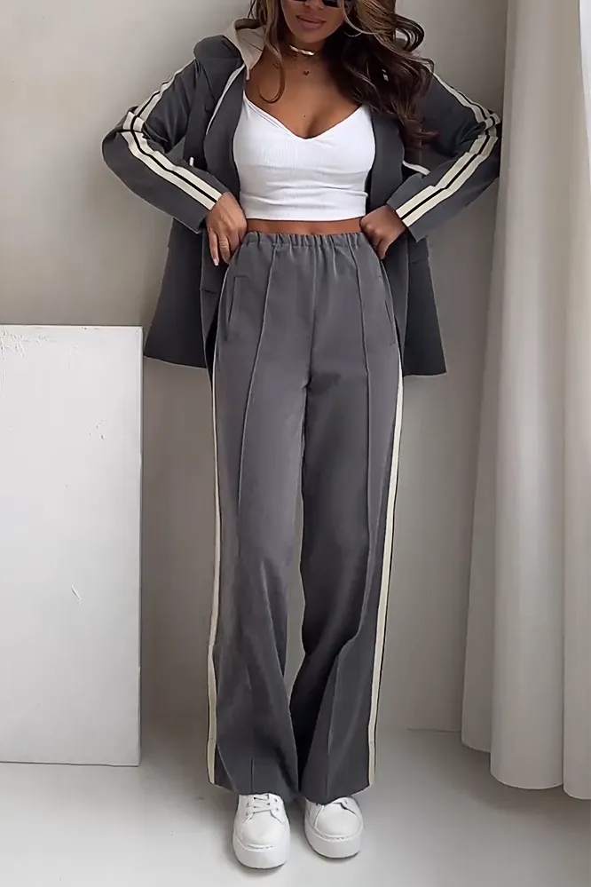 Women's fashion sports jacket and pants two-piece set