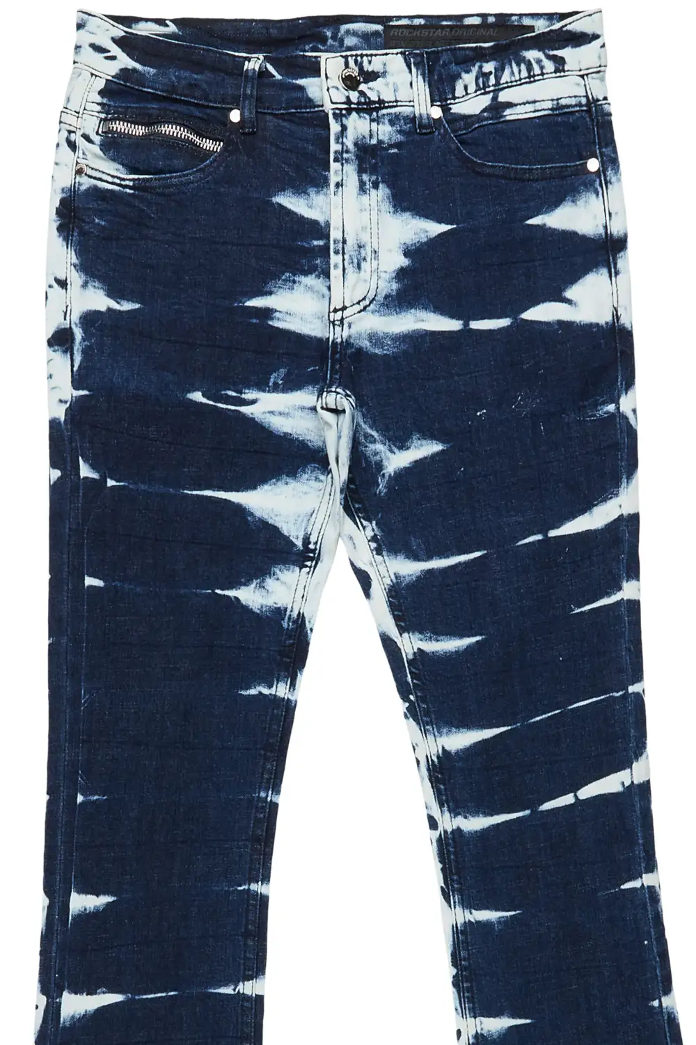 Dula Blue/White Stacked Flare Jean