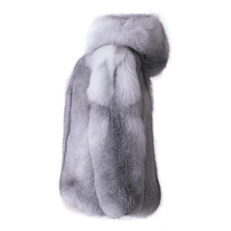 Platinum Fox Fur Coat Women's