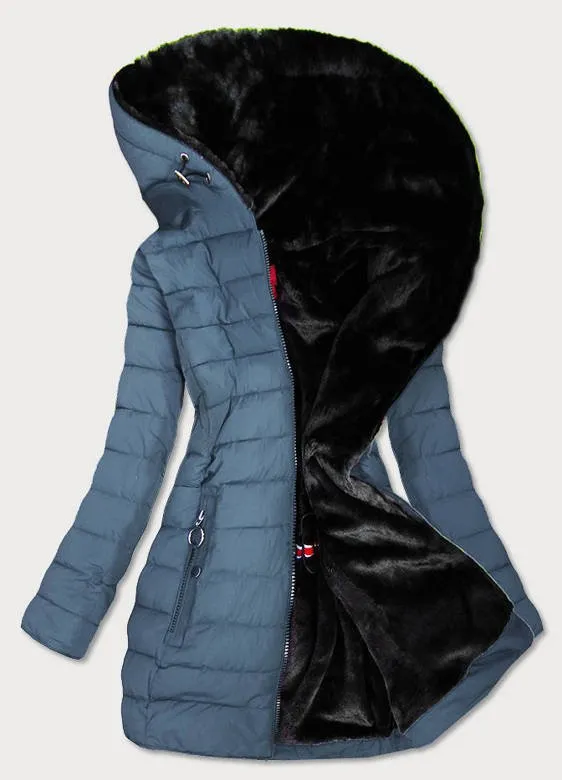 WATERPROOF WOMEN'S WINTER JACKET BLUE