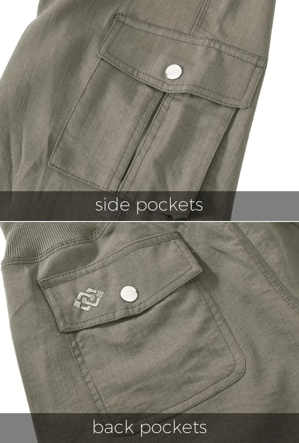 MoFiz Womens Capris with Pockets Loose Fit Casual Capri Pants Dressy Lightweight Ladies Baggy Cargo Pants for Hiking