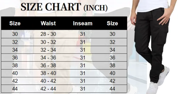 Men's Flex Stretch Cotton Cargo Pants